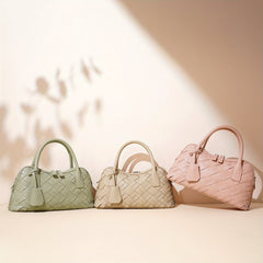 Hand Woven Bowling Women'S Bag Large Capacity Messenger Bag