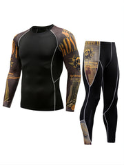 Men's Quick Dry Fitness Suit for Basketball Running Yoga