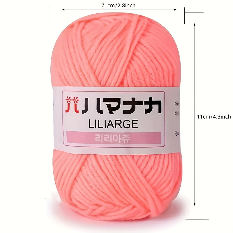 4pcs 4 ply Soft Cotton Yarn for DIY Knitting Crocheting Sweater Scarfts 25g