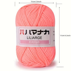 4pcs 4 ply Soft Cotton Yarn for DIY Knitting Crocheting Sweater Scarfts 25g