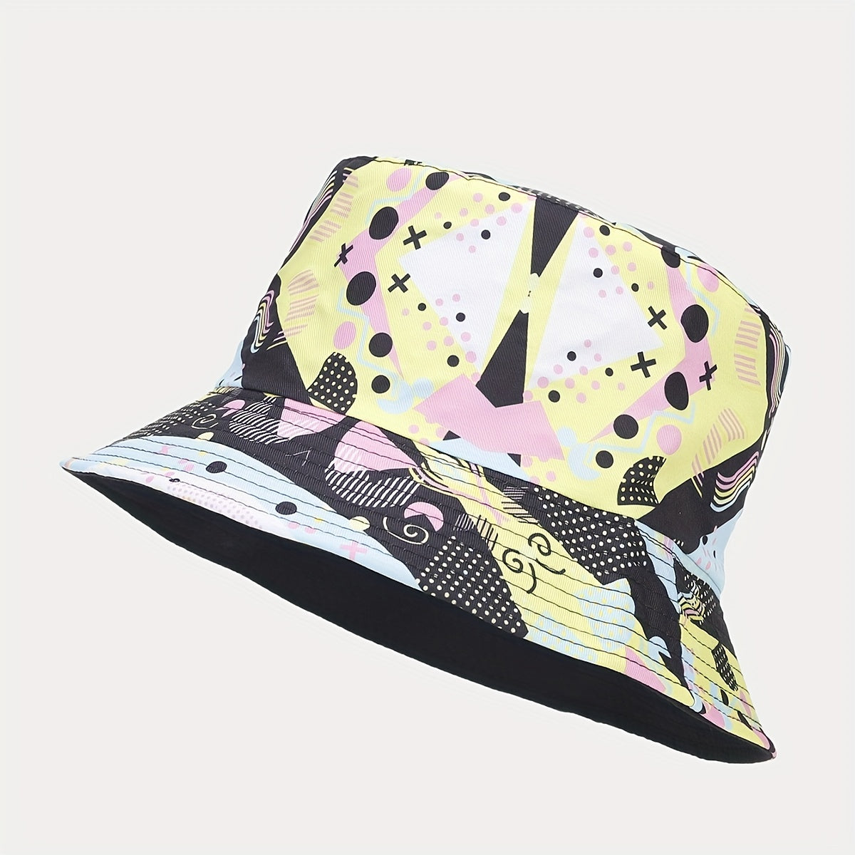 Funny Double-Sided Bucket Hat Hawaiian Vacation Sunshade Hat