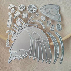 Steampunk Butterfly Metal Cutting Die Stencil for Card Making DIY Scrapbooking