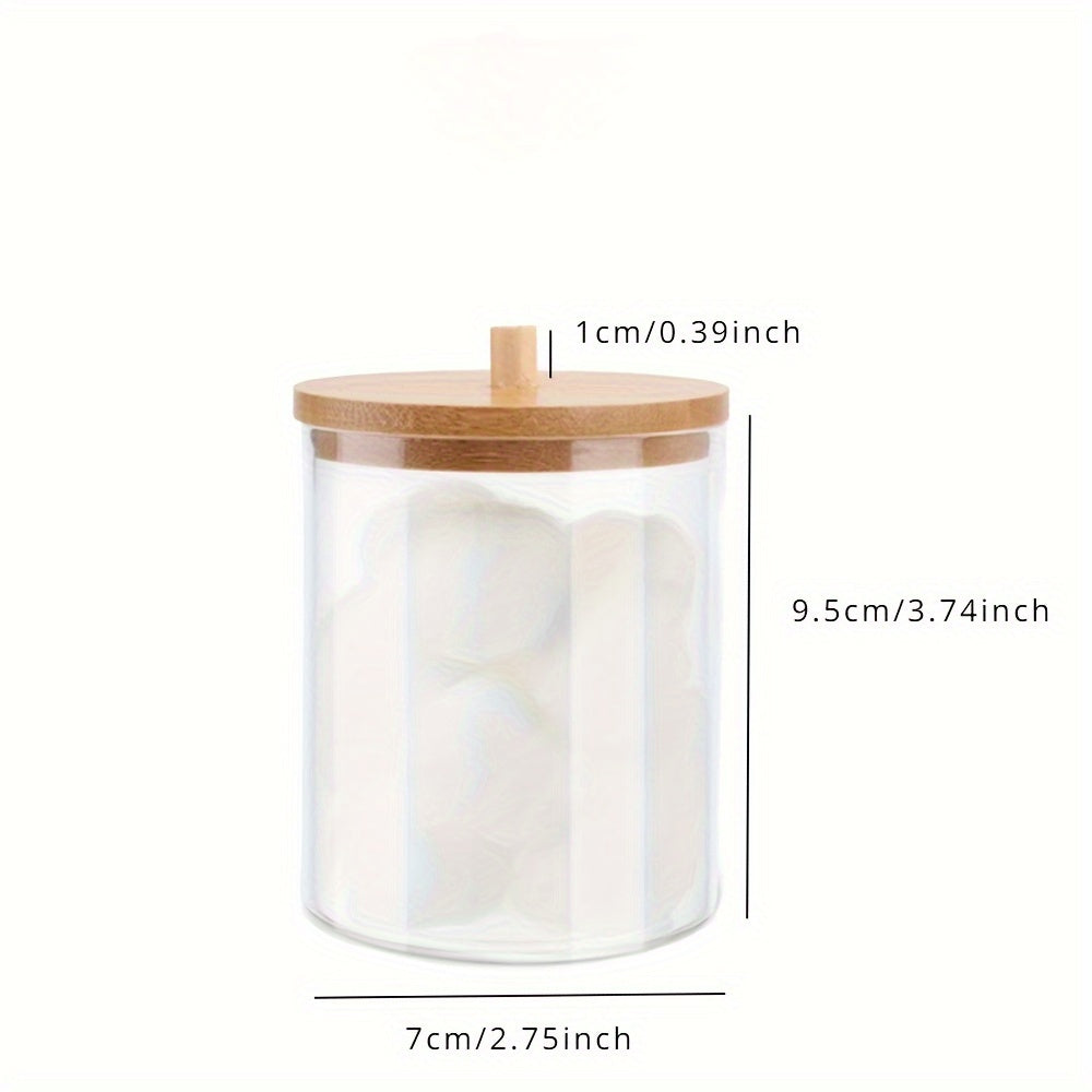 Cotton Swab Makeup Pad Storage Jar Bathroom Accessories