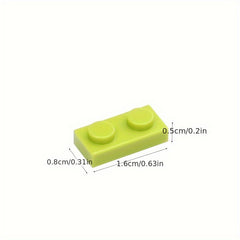 180pcs 1 x 2 Building Blocks Set - MOC 3023 ABS Material