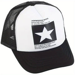 Mesh Five-pointed Star Hip Hop Baseball Cap Sun Visor