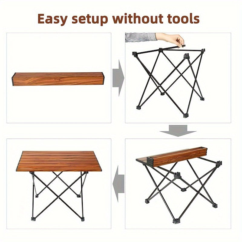 Portable Folding Camping Table Aluminum Alloy Outdoor Hiking Fishing