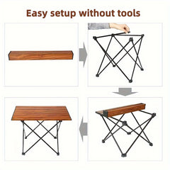 Portable Folding Camping Table Aluminum Alloy Outdoor Hiking Fishing