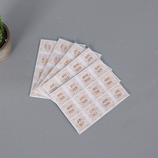 5pcs Monthly Calendar Stickers for Planners and Journals