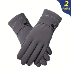 Anti Slip Winter Gloves Thermal Ski Glove Liners Touch Screen Functionality