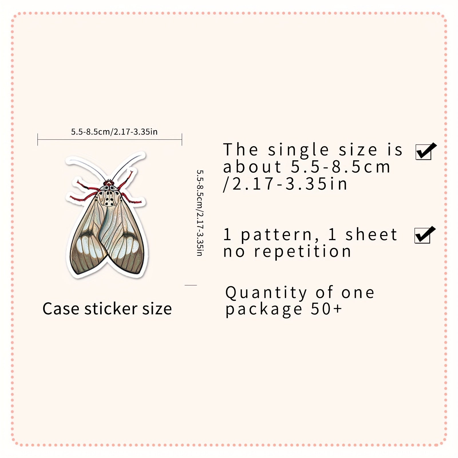 60pcs Insect Animal Waterproof Graffiti Stickers for DIY Phone Luggage