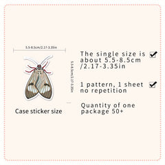 60pcs Insect Animal Waterproof Graffiti Stickers for DIY Phone Luggage