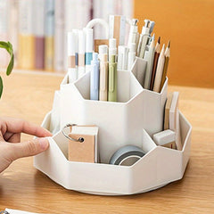 Pen Holder & Makeup Brush Organizer for Desk - Large Capacity Desktop Cosmetics