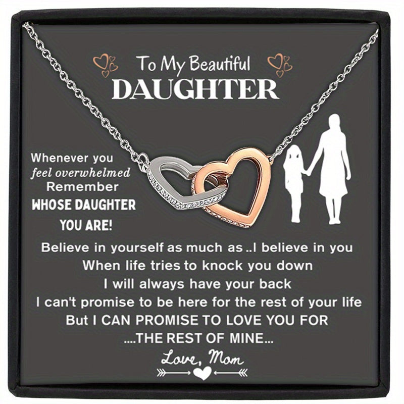 Heart Pendant Necklace Inspirational Birthday Gift For Daughter