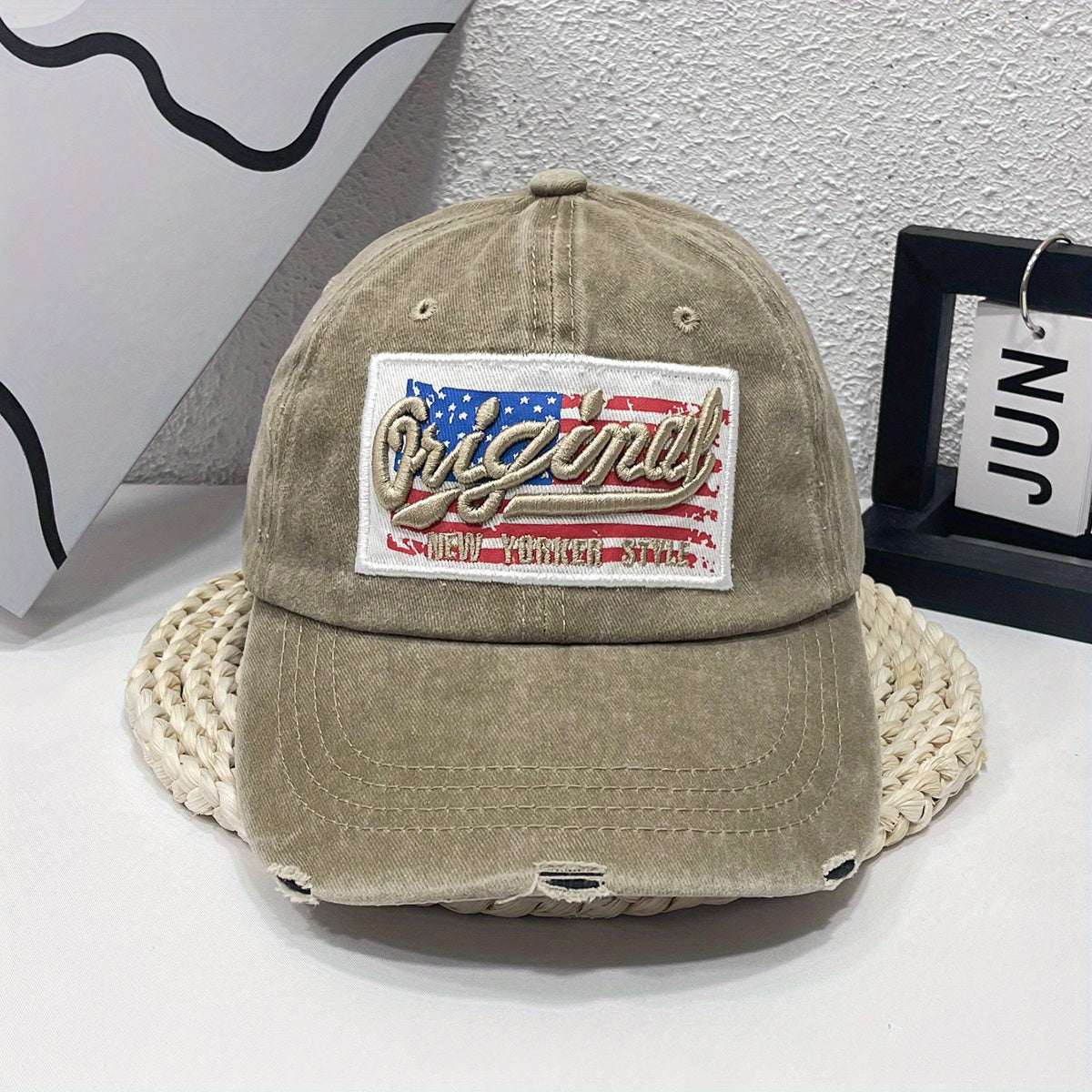 Independence Patriotic Cap Distressed Unisex Sun Hat