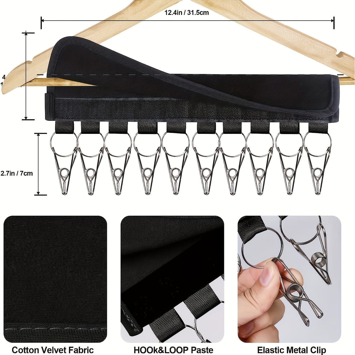 Hat Rack for Baseball Caps Organizer Holder Hanger Display Storage Clips