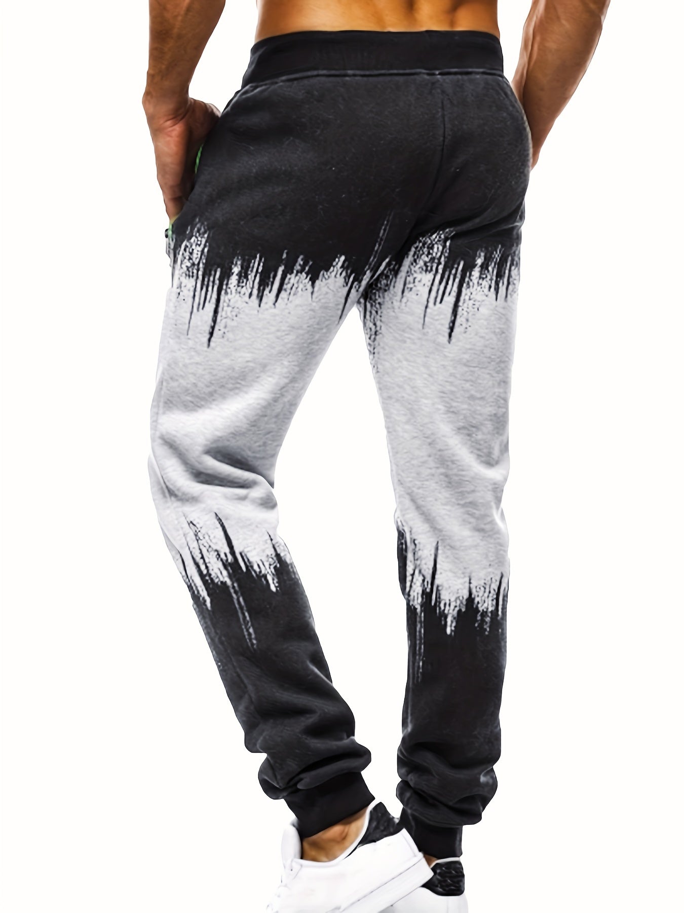 Breathable Gradient Joggers for Men Active Stretchy Sweatpants Summer