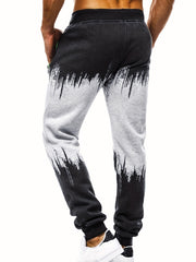 Breathable Gradient Joggers for Men Active Stretchy Sweatpants Summer