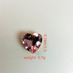 Heart Shaped Rhinestone Button Set for Shirts