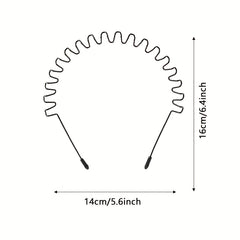 Men's Metal Spring Hairband Non Slip Headband for Sports