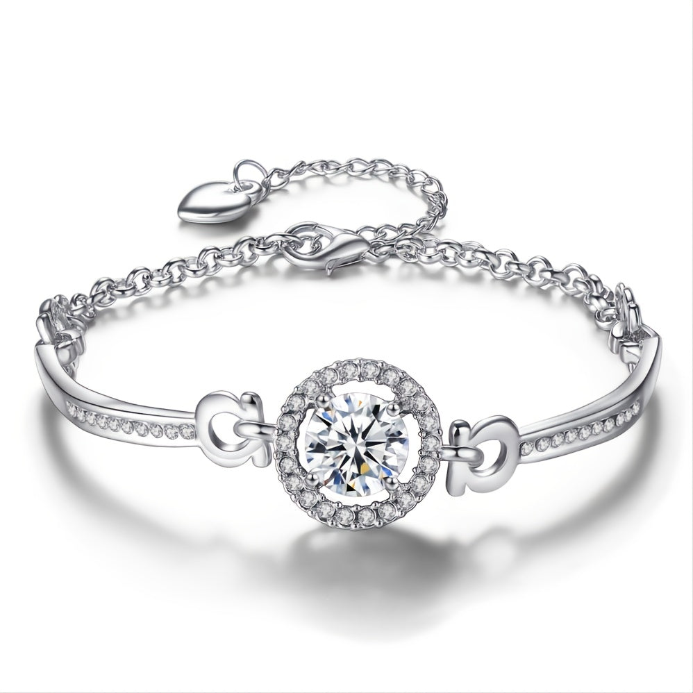 Rhinestone Chain Bracelet Girls Decorative Accessories
