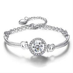 Rhinestone Chain Bracelet Girls Decorative Accessories
