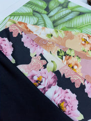 3pcs Floral Print Briefs Comfy Breathable Intimates Panties Women's Lingerie
