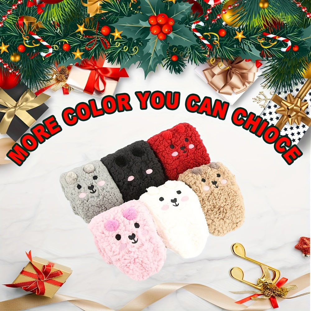 Women's Cartoon Fleece Lined Warm Socks