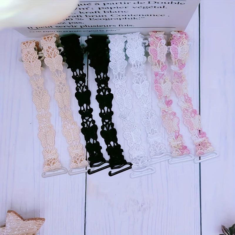 Butterfly Embroidery Bra Straps Invisible Elastic Adjustable Women's Lingerie