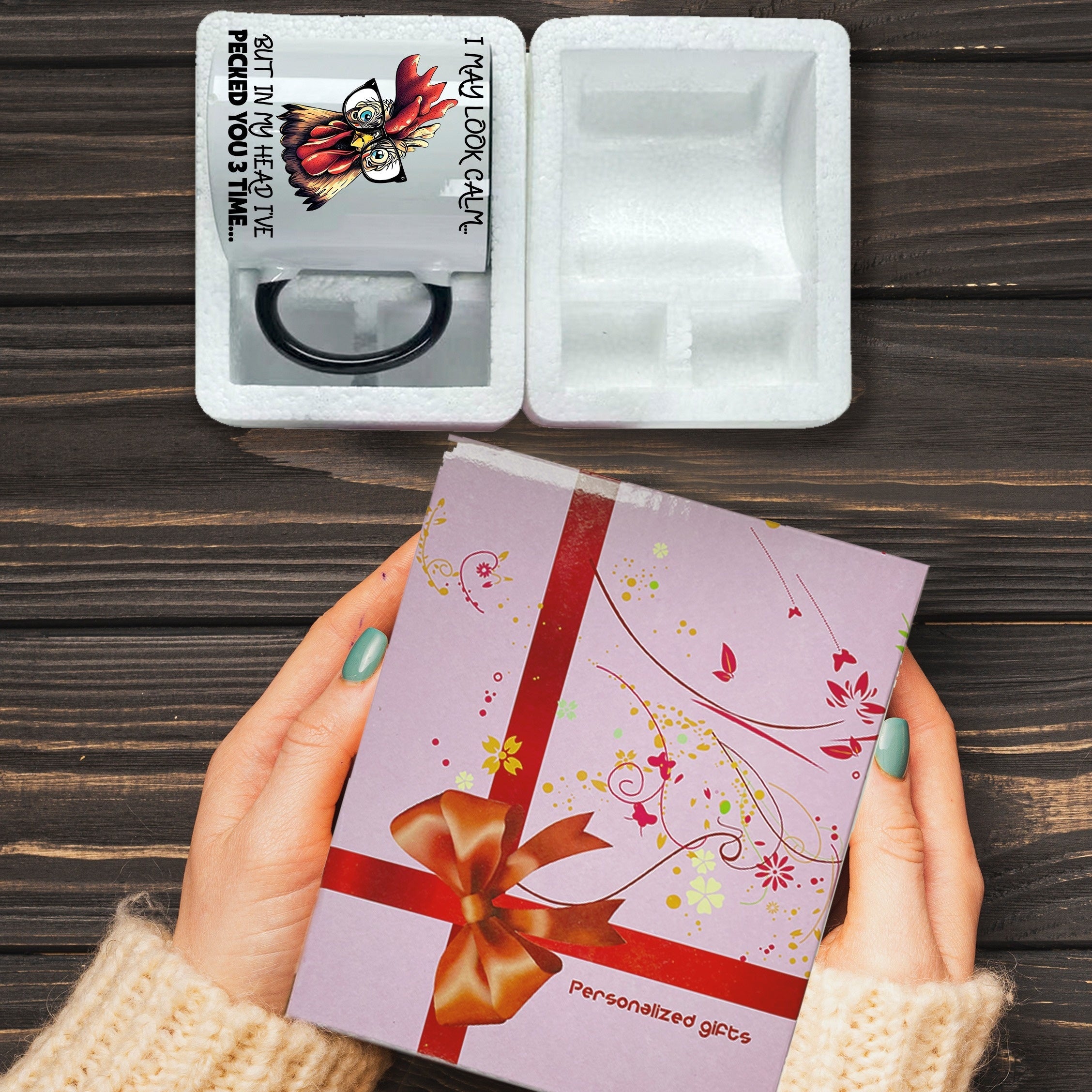 Funny Chicken Ceramic Mug Great Gift For Mom Friends