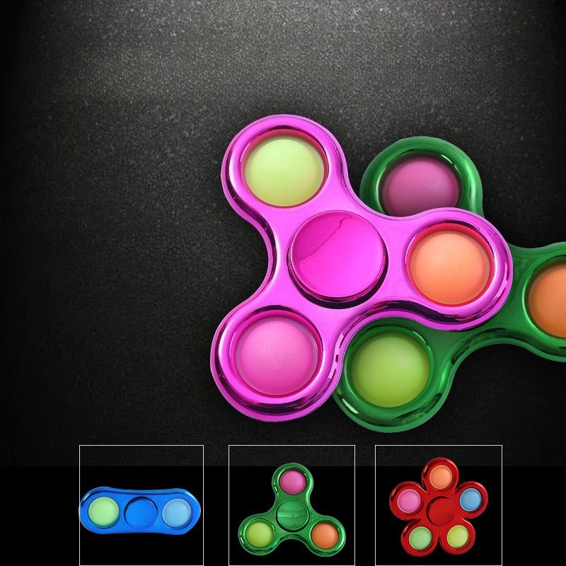 Electroplated Bubble Fun Finger Spinner