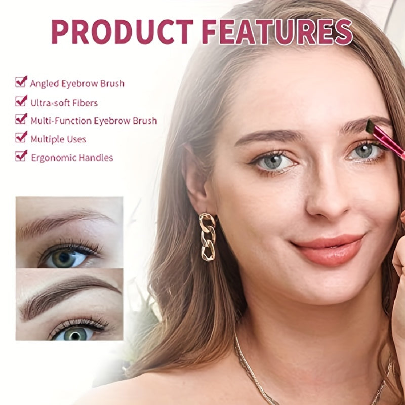 4D Hair Contouring Eyebrow Brush + Gel Powder Dark Brown