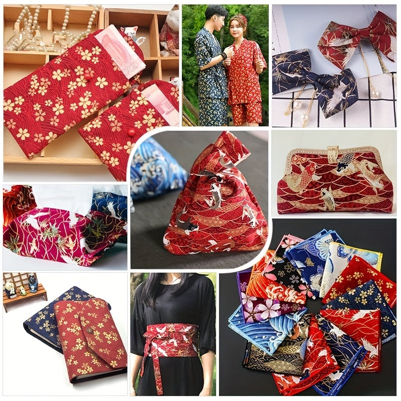 Japanese Style Cotton Fabric PreCut Fat Squares For Sewing DIY