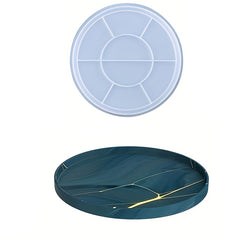 Round Plate Tray Coaster Resin Silicone Mold DIY Epoxy Resin Mold Casting