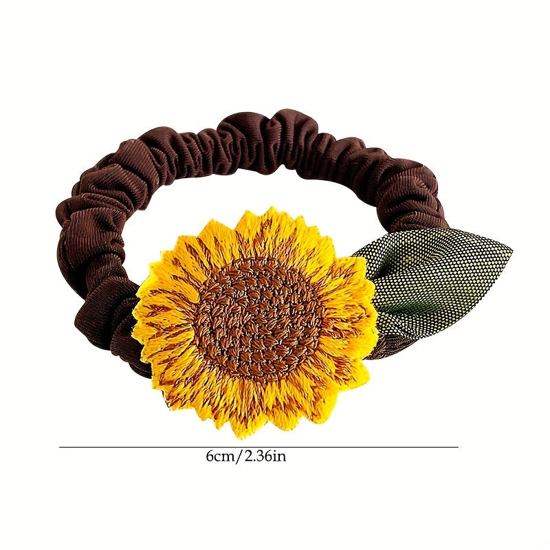 Girls Sunflower Hair Bands Hair Clips for Party Props