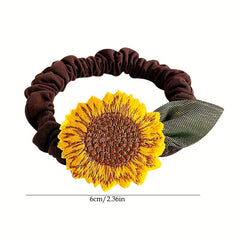 Girls Sunflower Hair Bands Hair Clips for Party Props