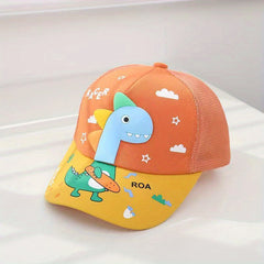 Kids Dinosaur Baseball Cap Mesh Sun Screen Sport Hat Outdoor Hiking Beach