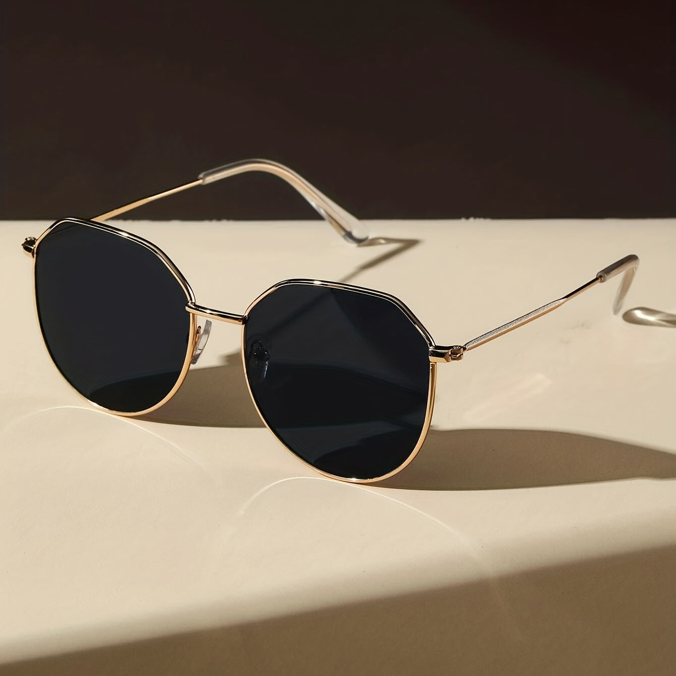 Geometric Frame Sunglasses Vintage Cat Eye UV400