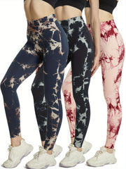 Women's Tie Dye Yoga Pants High Stretch Leggings