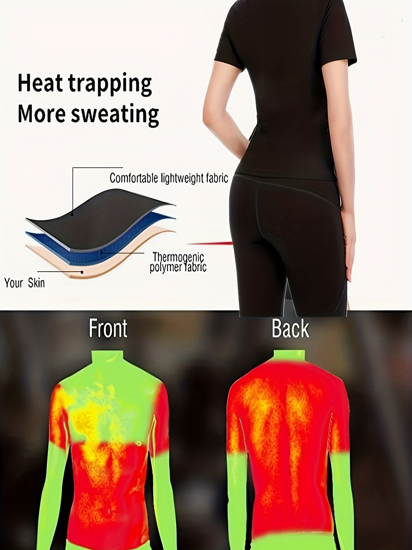 Sauna Shirt Body Shape Weight Loss Fitness Top For Women