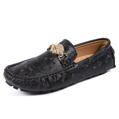 Women's Metal Decor Loafers Slip On Casual Shoes
