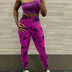 Tie Dye Seamless Leggings High Waisted Yoga Pants