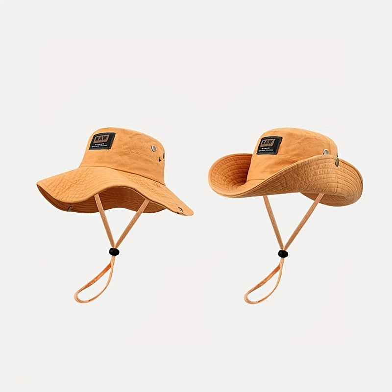 Wide Brim Soft Bucket Hat for Outdoor Sun Protection