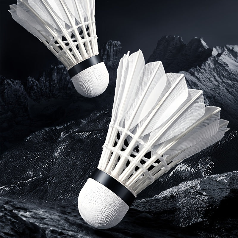 3pcs Duck Goose Feather Shuttlecocks for Badminton Training