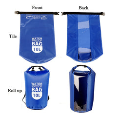 Waterproof Dry Bag for Swimming Rafting Surfing PVC Plaid Cloth Storage Bag