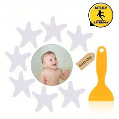 6 PCS Anti-Slip Shower Stickers Safety Bathtub Stickers Decals