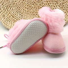 JIAGEYA Baby Girls Soft Warm Furry Boots Spring Autumn Winter