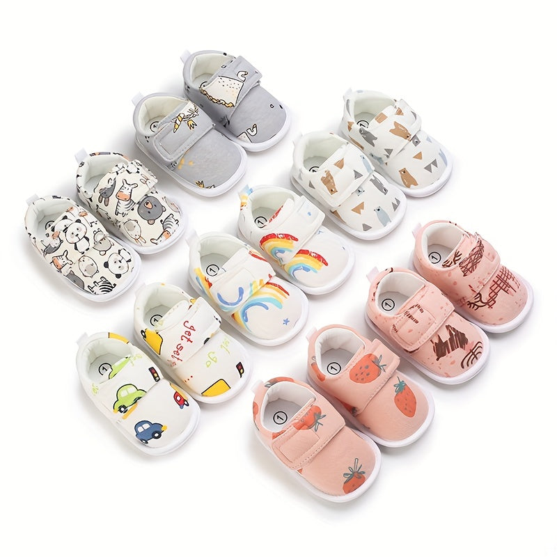 Cartoon Baby Boys Walking Shoes for Spring and Summer