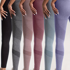 6Pcs High Stretch Yoga Pants High Waist Slim Fit Fitness Workout Leggings Women