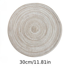 6pcs Heat Resistant Ramie Woven Coasters Set of 6 Decorative Kitchen Supplies