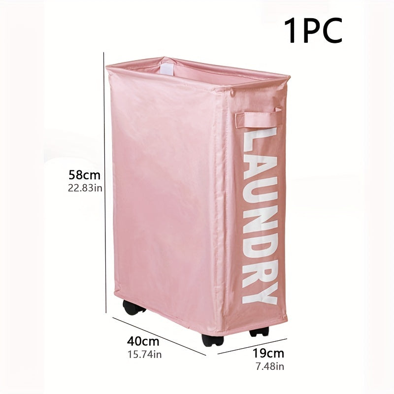 Pink Yoga Mat Organizer Foam Roller Storage Basket